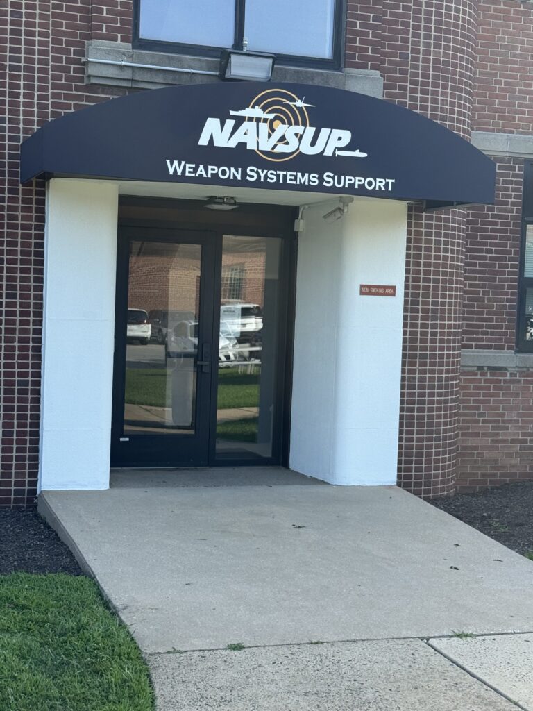 NAVSUP entrance canopy